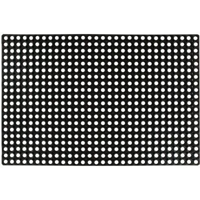 vidaXL Sort gummimåtte 16 mm 80x120 cm - Gulvbelægning vidaXL Sort gummimåtte 16 mm 80x120 cm - Gulvbelægning