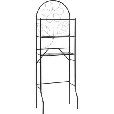 Étagère pour toilettes vidaXL Noire 60x33x174cm - Support de rangements salle de bain - Publicité Étagère pour toilettes vidaXL Noire 60x33x174cm - Support de rangements salle de bain - Publicité