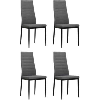 VidaXL 246182 Moderne Grijze Eetkamerstoel - Restaurantmeubilair VidaXL 246182 Moderne Grijze Eetkamerstoel - Restaurantmeubilair