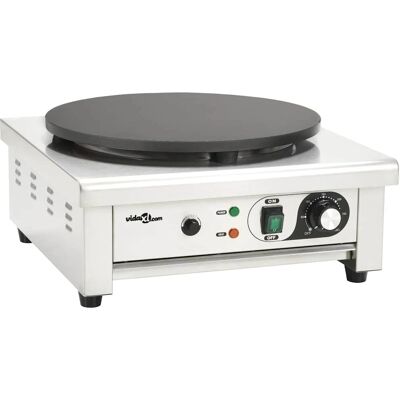 vidaXL Elektrisk pandekagepande - 40 cm - 3000 W - rustfrit stål vidaXL Elektrisk pandekagepande - 40 cm - 3000 W - rustfrit stål