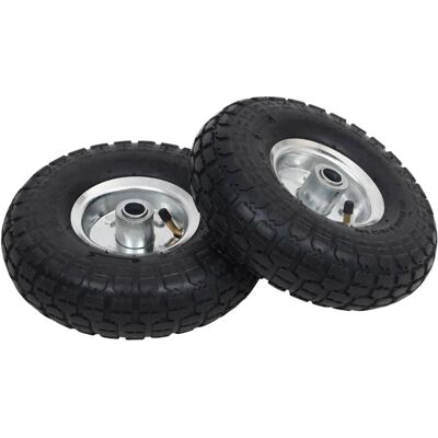 vidaXL Sackkarrenräder 2 Stück Gummi 4,10 / 3,50 - 4 - Schwerlast Pannensicher vidaXL Sackkarrenräder 2 Stück Gummi 4,10 / 3,50 - 4 - Schwerlast Pannensicher