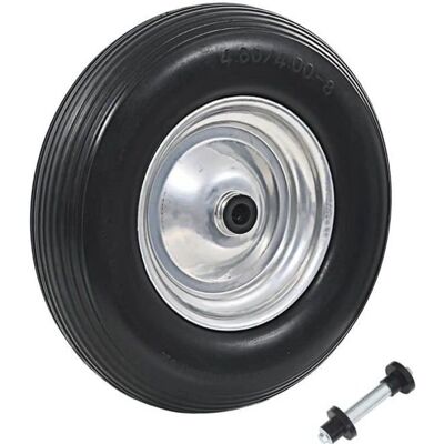Ruota per Carriola con Asse vidaXL - Pneumatico Antiforatura Ruota per Carriola con Asse vidaXL - Pneumatico Antiforatura