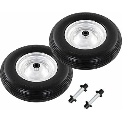 vidaXL Ruedas de Carretilla - 2 unidades, 4.00 - 8, 390mm vidaXL Ruedas de Carretilla - 2 unidades, 4.00 - 8, 390mm
