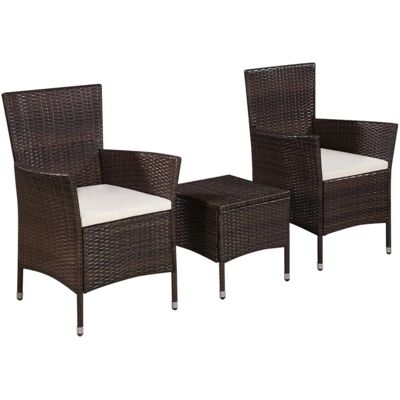 vidaXL Gartenmöbel-Set - Moderner Bistro-Stil vidaXL Gartenmöbel-Set - Moderner Bistro-Stil