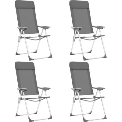 Maisonchic - Sedie da campeggio con poggiatesta regolabile - Set da 4 Maisonchic - Sedie da campeggio con poggiatesta regolabile - Set da 4