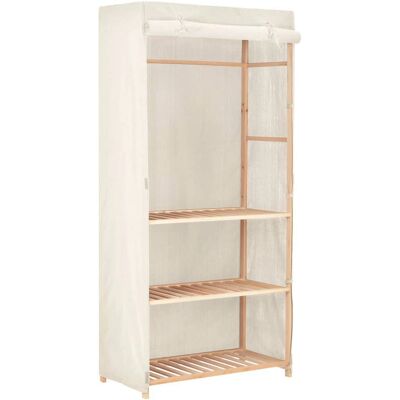 vidaXL 247107 Hvid garderobe - Opbevaringsplads til tøj, sko, tilbehør vidaXL 247107 Hvid garderobe - Opbevaringsplads til tøj, sko, tilbehør
