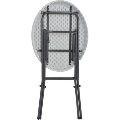 vidaXL Klappbarer Stehtisch - Weiß - Gartentisch vidaXL Klappbarer Stehtisch - Weiß - Gartentisch