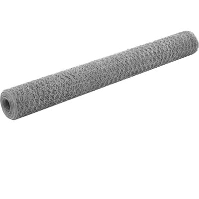 vidaXL Drahtzaun aus Stahl verzinkt 25x1,2 m Silber - Hühnerdrahtzaun vidaXL Drahtzaun aus Stahl verzinkt 25x1,2 m Silber - Hühnerdrahtzaun