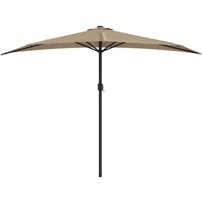 tuinparasol met aluminium paal taupe 300x155 cm - Tuin Parasol tuinparasol met aluminium paal taupe 300x155 cm - Tuin Parasol