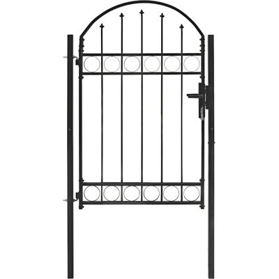 vidaXL Stalen tuinpoort zwart - 100x150 cm vidaXL Stalen tuinpoort zwart - 100x150 cm