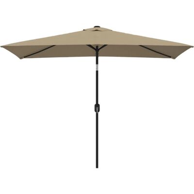 Nnevl Parasol zewnętrzny - Ochrona UV - 300x200 Cm - Taupe - Parasol ogrodowy Nnevl Parasol zewnętrzny - Ochrona UV - 300x200 Cm - Taupe - Parasol ogrodowy