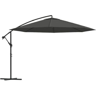vidaXL Sonnenschirm mit Aluminiumstange 350cm Anthrazit - Terrassenschirm vidaXL Sonnenschirm mit Aluminiumstange 350cm Anthrazit - Terrassenschirm