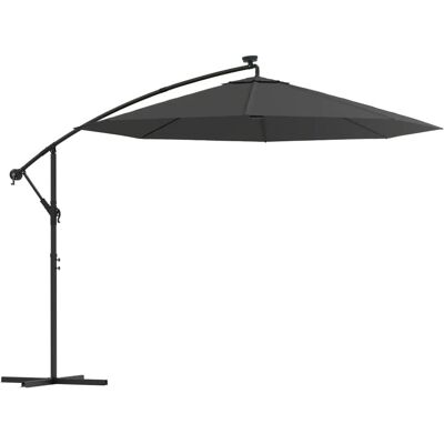 vidaXL Pavillon mit LED-Lichtern und Stahlpfosten - Gartenschirm vidaXL Pavillon mit LED-Lichtern und Stahlpfosten - Gartenschirm