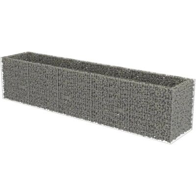 vidaXL Verzinktes Stahl Hochbeet - Gartengrenze oder Blumenbeet vidaXL Verzinktes Stahl Hochbeet - Gartengrenze oder Blumenbeet