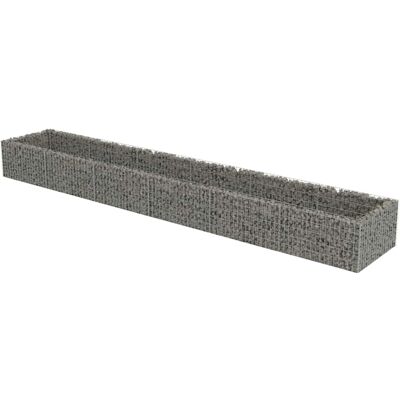 vidaXL Gegalvaniseerd Stalen Gabion-Hoogbed - 540x90x50 cm vidaXL Gegalvaniseerd Stalen Gabion-Hoogbed - 540x90x50 cm