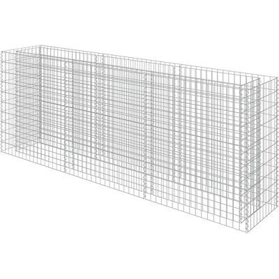 vidaXL Hochbeet aus verzinktem Stahl 270×50×100 cm - Gartengabion vidaXL Hochbeet aus verzinktem Stahl 270×50×100 cm - Gartengabion