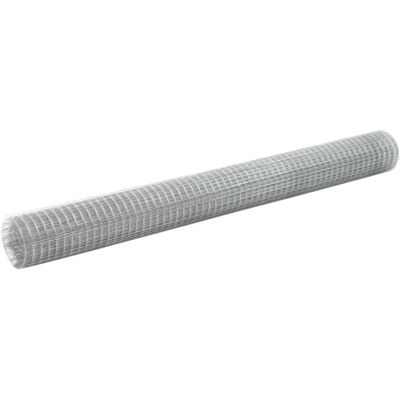 vidaXL Recinzione in Rete d’Acciaio Zincato 25x1,5m - Recinzione da giardino vidaXL Recinzione in Rete d’Acciaio Zincato 25x1,5m - Recinzione da giardino