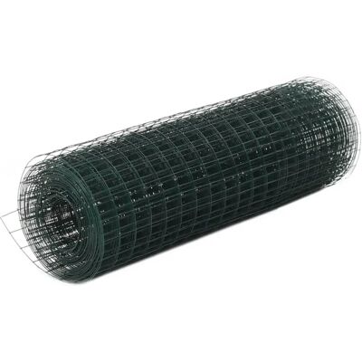 VIDAXL Recinzione in rete in acciaio 10x0,5m, Verde VIDAXL Recinzione in rete in acciaio 10x0,5m, Verde