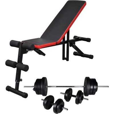 vidaXL Bancada ajustável - Equipamento de fitness vidaXL Bancada ajustável - Equipamento de fitness