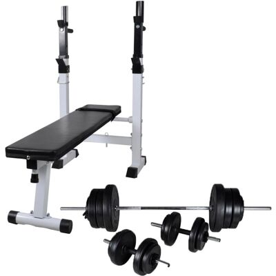 vidaXL Trainingsbank met gewichtstapel - Fitnessapparaat vidaXL Trainingsbank met gewichtstapel - Fitnessapparaat
