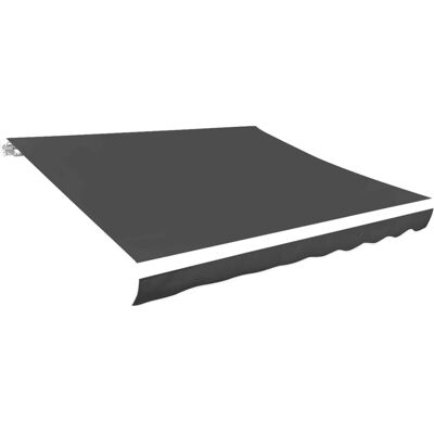 vidaXL Markisen-Top Sonnenschutz Canvas Anthrazit 400x300 cm - Ersatz-Canvas-Dach vidaXL Markisen-Top Sonnenschutz Canvas Anthrazit 400x300 cm - Ersatz-Canvas-Dach