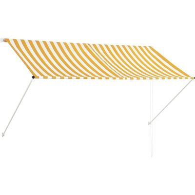 vidaXL Markise 250×150 cm Gelb Weiß - Sonnen- und Regenschutz vidaXL Markise 250×150 cm Gelb Weiß - Sonnen- und Regenschutz
