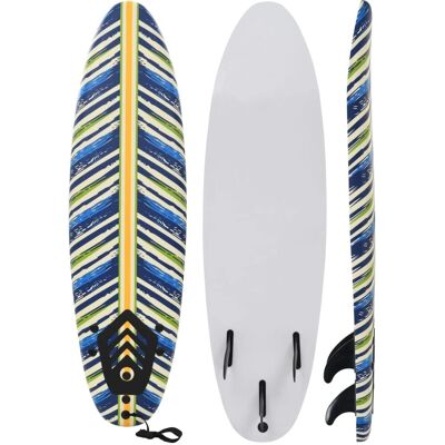 vidaXL Prancha de surf - 170 cm - Design de folha multicolorido vidaXL Prancha de surf - 170 cm - Design de folha multicolorido
