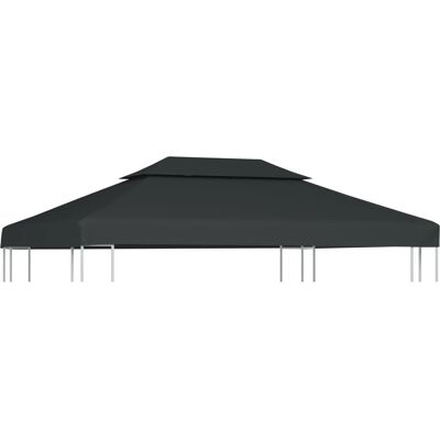 vidaXL Pavillon-Dachabdeckung mit Schornstein - 4x3 m Anthrazit vidaXL Pavillon-Dachabdeckung mit Schornstein - 4x3 m Anthrazit