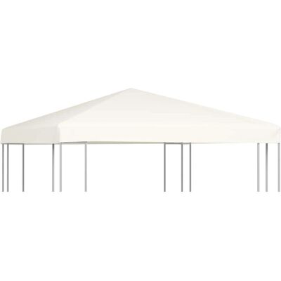 vidaXL Paviljoen Top Cover 3x3 m Creme Wit - Cover voor Paviljoen vidaXL Paviljoen Top Cover 3x3 m Creme Wit - Cover voor Paviljoen
