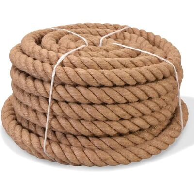 vidaXL Seil 100% Jute 30 mm 50 m - Rope vidaXL Seil 100% Jute 30 mm 50 m - Rope