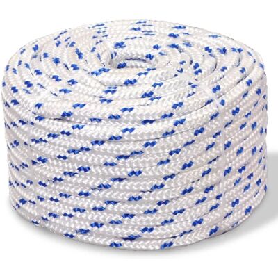 vidaXL Corde marine 8 mm 500 m Blanche et Bleue - Corde Marine vidaXL Corde marine 8 mm 500 m Blanche et Bleue - Corde Marine