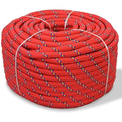 vidaXL Marine Rope Polypropylene 8mm Rot Anker Dock Coil Boot Line Kabel - Seil vidaXL Marine Rope Polypropylene 8mm Rot Anker Dock Coil Boot Line Kabel - Seil