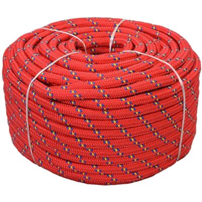 vidaXL Boat Rope 18 mm 50 m Red - Boat Rope vidaXL Boat Rope 18 mm 50 m Red - Boat Rope