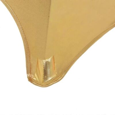 vidaXL 2x Rivestimenti per tavoli elasticizzati 60cm oro - Protezione per tavoli da festa vidaXL 2x Rivestimenti per tavoli elasticizzati 60cm oro - Protezione per tavoli da festa