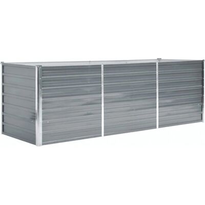 vidaXL Garten Hochbeet - Verzinkter Stahl - 240x80x77 cm vidaXL Garten Hochbeet - Verzinkter Stahl - 240x80x77 cm