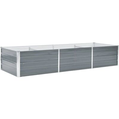 vidaXL Letto da Giardino in Acciaio Zincato 240x80x45cm Grigio - Letto da Giardino vidaXL Letto da Giardino in Acciaio Zincato 240x80x45cm Grigio - Letto da Giardino