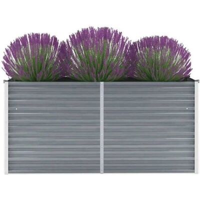vidaXL Garten-Hochbeet Galvanisiertes Stahl 160x40x77 cm - Garten Hochbeet vidaXL Garten-Hochbeet Galvanisiertes Stahl 160x40x77 cm - Garten Hochbeet