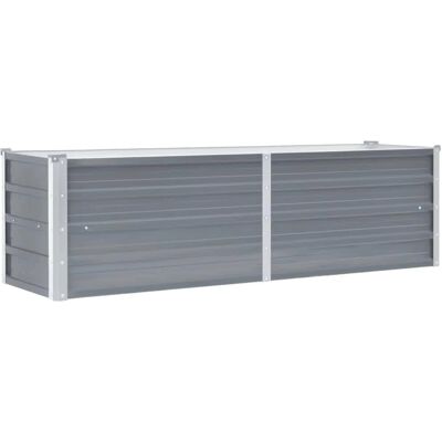 vidaXL Garten-Hochbeet aus verzinktem Stahl 160x40x45cm Grau - Gartenhochbeet vidaXL Garten-Hochbeet aus verzinktem Stahl 160x40x45cm Grau - Gartenhochbeet