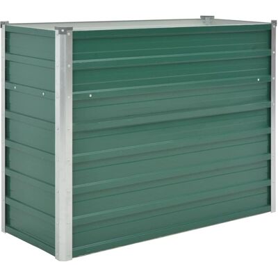 vidaXL Gartenhochbeet aus galvanisiertem Stahl 100x40x77 cm Grün - Hochbeet Garten vidaXL Gartenhochbeet aus galvanisiertem Stahl 100x40x77 cm Grün - Hochbeet Garten