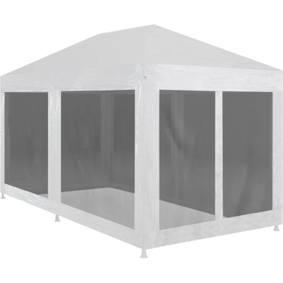 vidaXL Party Tent with 6 Mesh Sidewalls 6x3m Outdoor Garden Gazebo Marquee vidaXL Party Tent with 6 Mesh Sidewalls 6x3m Outdoor Garden Gazebo Marquee