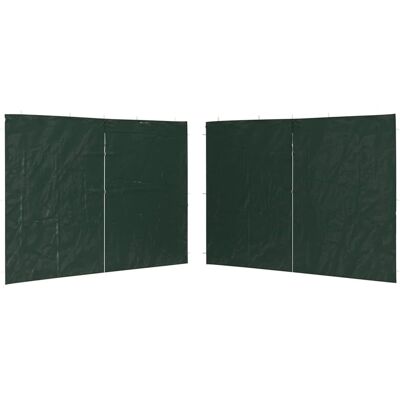 Parede lateral de tenda de festa verde vidaXL com zíper - PE resistente à água Parede lateral de tenda de festa verde vidaXL com zíper - PE resistente à água