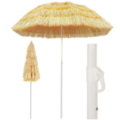 vidaXL Strandparasol natuurlijk 180 cm Hawaii stijl - Strandparasol vidaXL Strandparasol natuurlijk 180 cm Hawaii stijl - Strandparasol