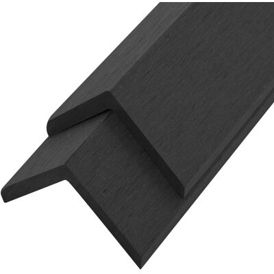 vidaXL 5x Terrassevinkelprofiler WPC 170cm Sort - Terrassevinkelprofiler vidaXL 5x Terrassevinkelprofiler WPC 170cm Sort - Terrassevinkelprofiler