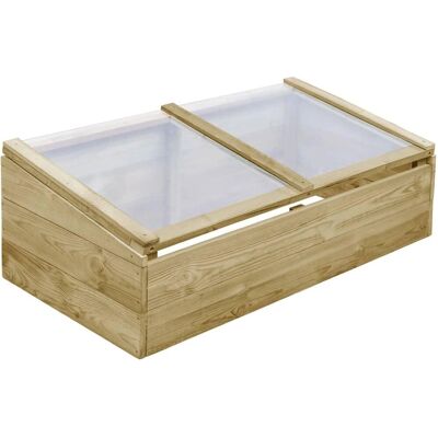 Invernadero de madera impregnada de pino vidaXL 100x50x35 cm Marrón Invernadero de madera impregnada de pino vidaXL 100x50x35 cm Marrón