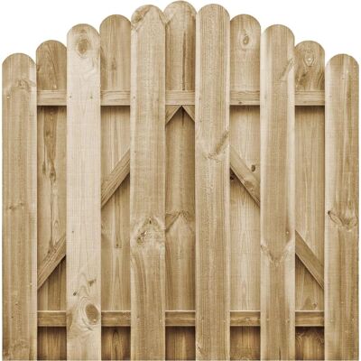 VIDAXL Mäntypuutarhaportti - Rustikallinen kaari - 100x100 cm VIDAXL Mäntypuutarhaportti - Rustikallinen kaari - 100x100 cm