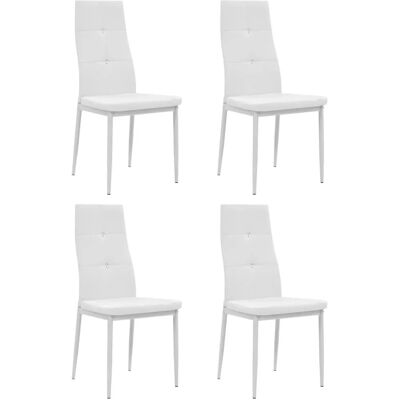 VidaXL 275436 Weiße Esszimmerstühle Set von 6 VidaXL 275436 Weiße Esszimmerstühle Set von 6