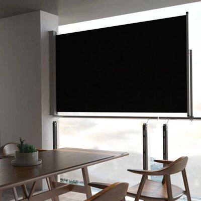 Toldo lateral retráctil negro vidaXL 140x300cm - Toldo Toldo lateral retráctil negro vidaXL 140x300cm - Toldo