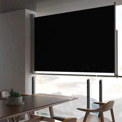 vidaXL Toldo lateral retráctil negro 160x300cm - Toldo lateral vidaXL Toldo lateral retráctil negro 160x300cm - Toldo lateral