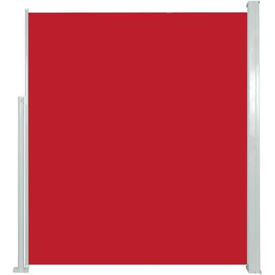vidaXL Ausziehbare Seitenmarkise 140x300cm Rot Gartenschutz Sichtschutz vidaXL Ausziehbare Seitenmarkise 140x300cm Rot Gartenschutz Sichtschutz