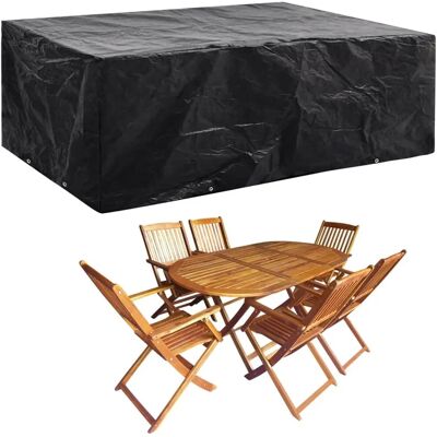 vidaXL Garden Furniture Cover 8 Eyelets 242x162x100 cm - Garden Furniture Cover vidaXL Garden Furniture Cover 8 Eyelets 242x162x100 cm - Garden Furniture Cover